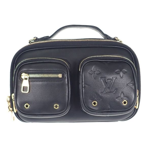 Louis Vuitton Utility Cross Bag Body Bag Calfskin Black Gold - Picture 4 of 12